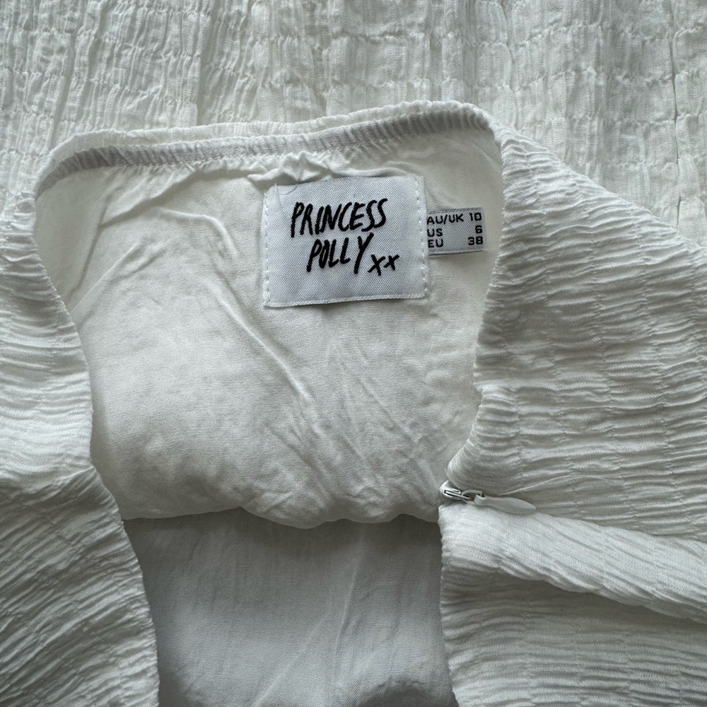 Princess Polly White Ruched Ruffle Skirt - Picture 8 of 8